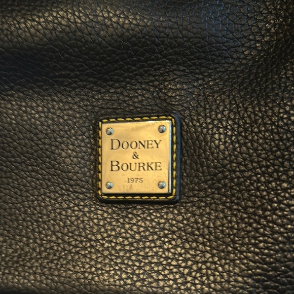 Dooney & Bourke Dark Brown Leather Tote Bag - Picture 2 of 15